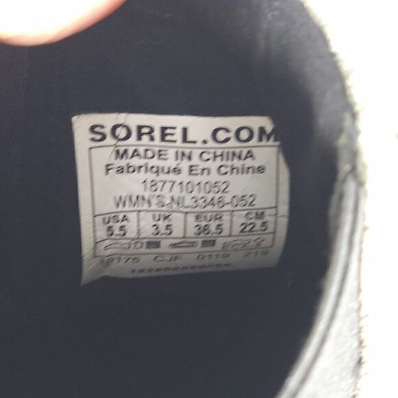 Sorel Women's Joan of ArcticII US5,5 gray Leather Waterproof Wedge Chelsea Boot - Picture 13 of 13